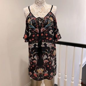 Open shoulder floral dress